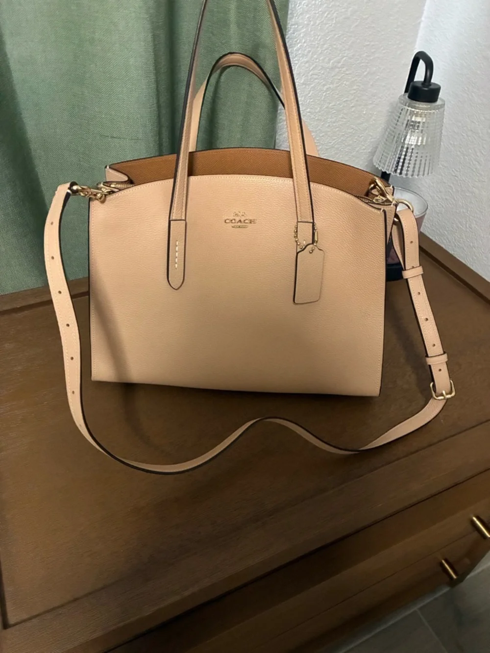 Coach Pebbled Leather Tote - Picture 4 of 11